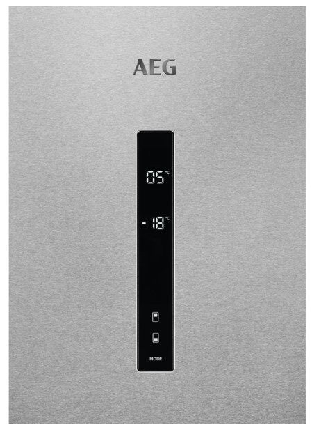 AEG RCB736E7MX frigorifero con congelatore Libera installazione 367 L E Acciaio inossidabile