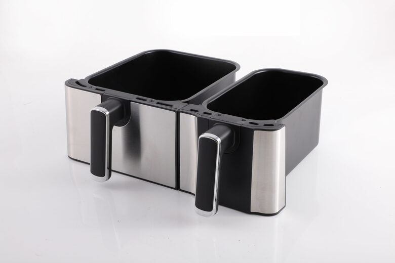 Ardes ARFRYA03D friggitrice Doppia 9 L Indipendente Friggitrice ad aria calda Nero, Acciaio inossidabile