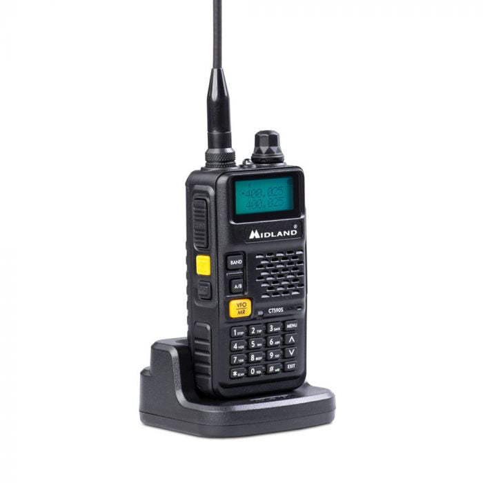 Midland CT590 S ricetrasmittente 128 canali VHF 114 - 146/ UHF 430 - 440 Nero