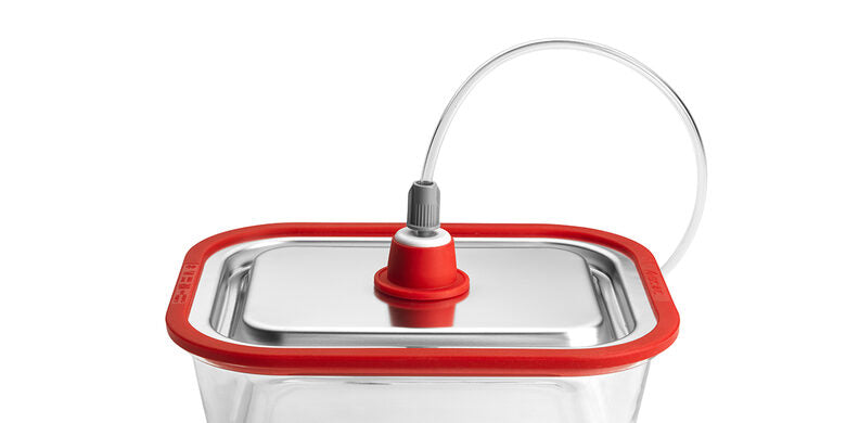 Contenitori sottovuoto Magic Vac ACO1138 Inox e Rosso