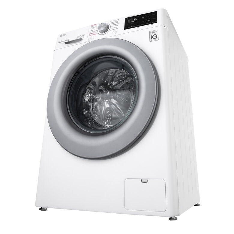 LG F2WV3S7S4E  Serie V3 Lavatrice Slim A Libera Installazione 7 Kg, 1200 Giri, AI DD™, Lavaggio A Vapore, Inverter Direct Drive, Classe D, Bianco
