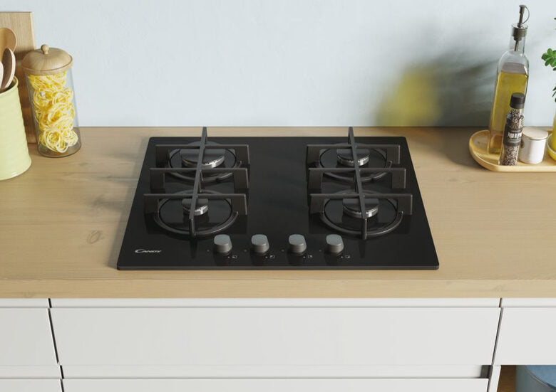 Candy CVG6B Nero Da incasso 59 cm Gas 4 Fornello(i)