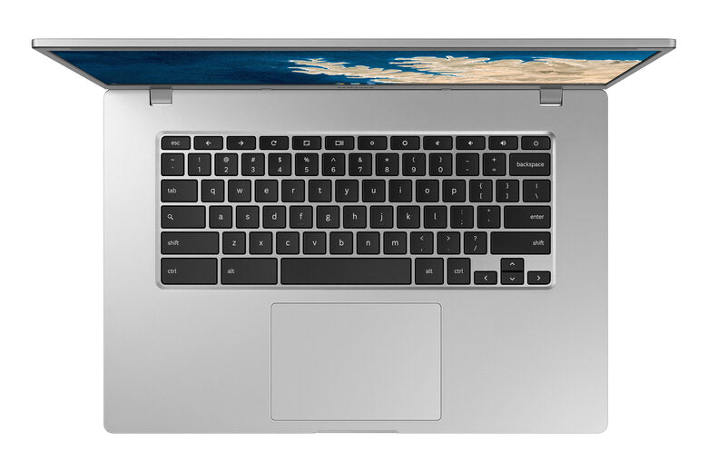 Samsung Chromebook 4+ 39,6 cm (15.6") Full HD Intel® Celeron® 4 GB LPDDR4-SDRAM 64 GB eMMC Wi-Fi 5 (802.11ac) Chrome OS Argento