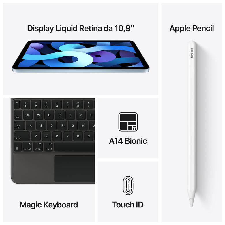 Apple iPad Air 10.9" (quarta gen.) Wi-Fi 64GB - Celeste