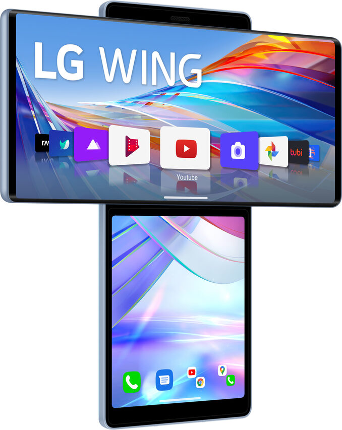 LG Wing 17,3 cm (6.8") Doppia SIM Android 10.0 5G USB tipo-C 8 GB 128 GB 4000 mAh Blu