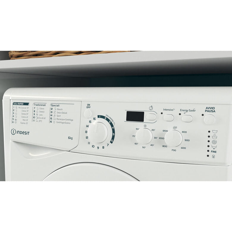 Indesit EWSD 61251 W IT N lavatrice Caricamento frontale 6 kg 1200 Giri/min F Bianco