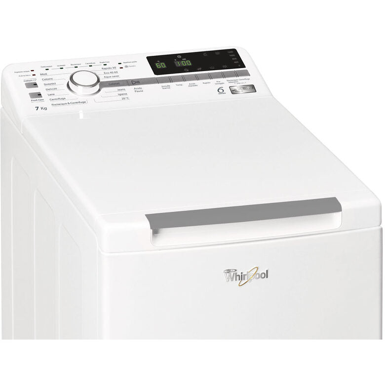 Whirlpool ZEN TDLR 7222BS IT/N lavatrice Caricamento dall'alto 7 kg 1200 Giri/min E Bianco