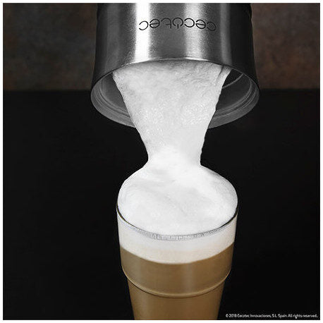 Cecotec 01519 montalatte Schiumatore per latte automatico Mirtillo, Argento