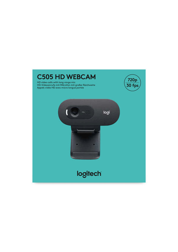 Logitech C505 HD webcam 1280 x 720 Pixel USB Nero