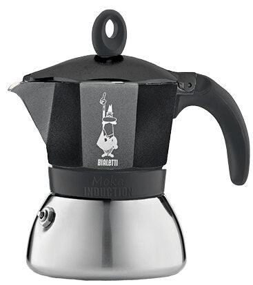 Bialetti Moka Induktion 1,4 L Nero, Argento