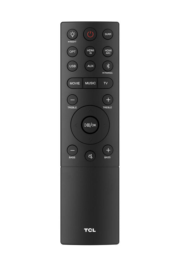 TCL Alto 8i Soundbar TS8111 Dolby Atmos 2.1 con Subwoofer integrato per TV & Wireless Bluetooth (39-inch Speaker, HDMI ARC, Montaggio a parete, Telecomando, tre modalità di suono)