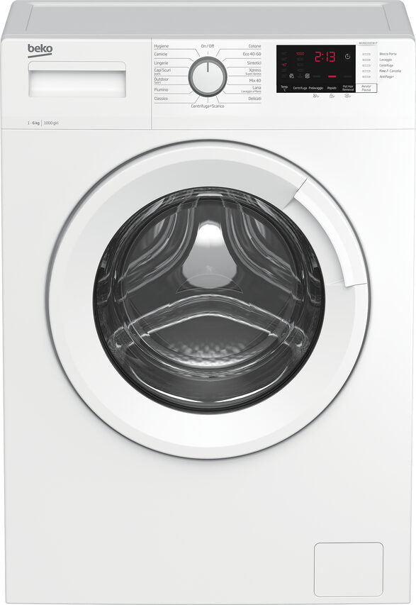 Beko WUX61032W-IT lavatrice Caricamento frontale 6 kg 1000 Giri/min E Bianco