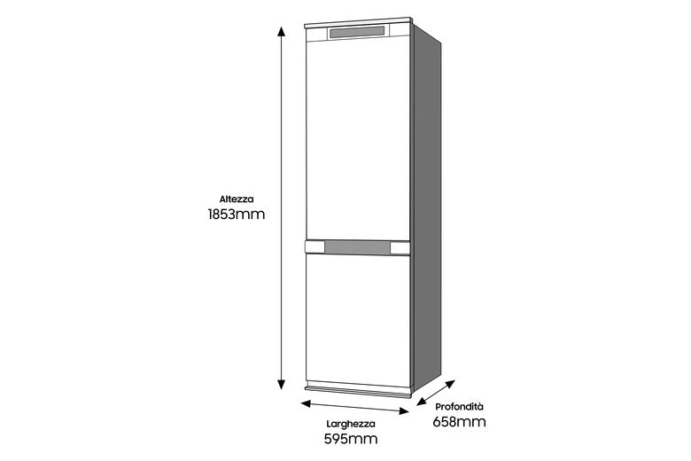 Samsung RB34T673EWW frigorifero con congelatore Libera installazione 340 L E Bianco