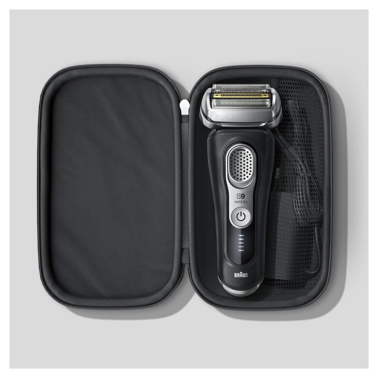 Braun Series 9 Rasoio Elettrico Uomo, Design Edition Con Custodia Da Viaggio - Nero