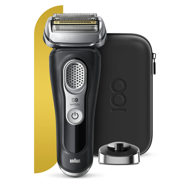 Braun Series 9 Rasoio Elettrico Uomo, Design Edition Con Custodia Da Viaggio - Nero
