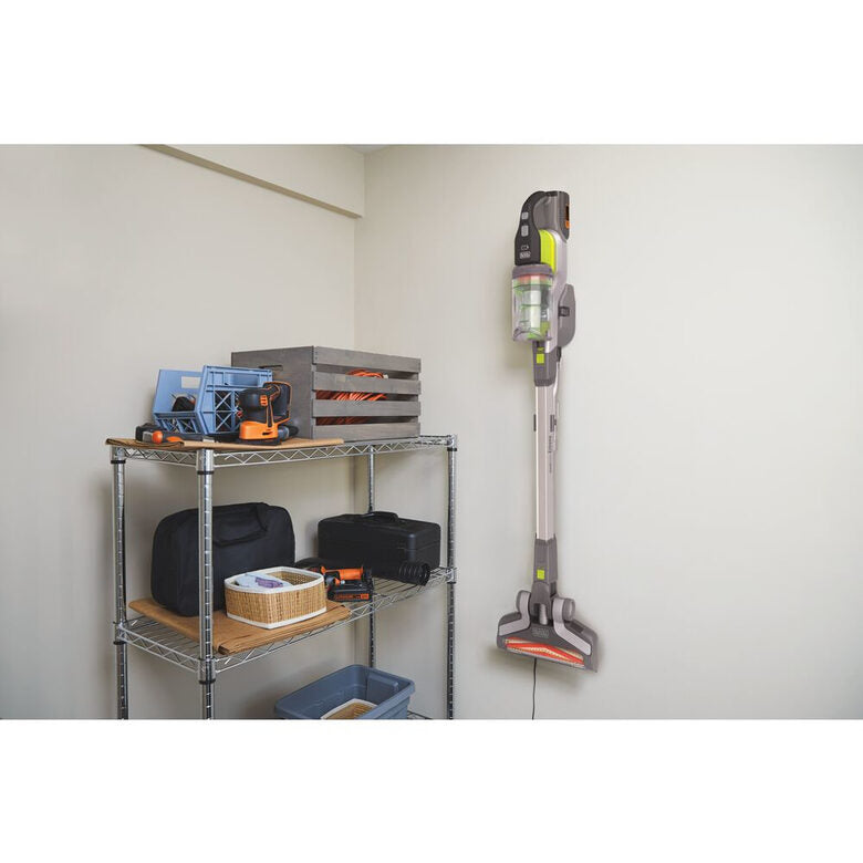 Black & Decker BHFEV362DA scopa elettrica Senza sacchetto 0,75 L Grigio, Lime