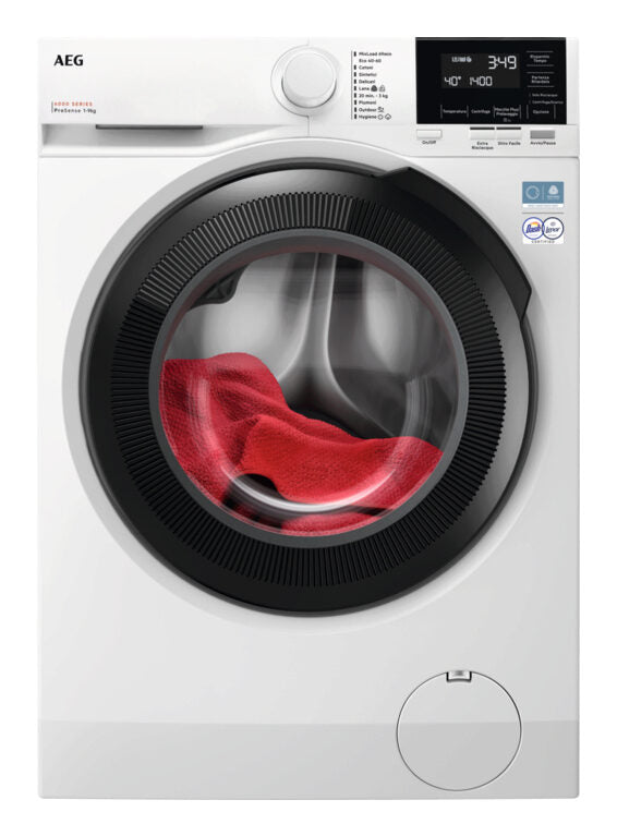 AEG LR6FG94 Serie 6000 Lavatrice A Libera Installazione 9 Kg, 1350 Giri, Prosense®, Classe A, Bianco