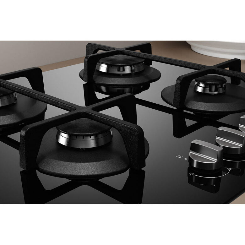 Indesit ING 61T/BK Nero Da incasso 59 cm Gas 4 Fornello(i)