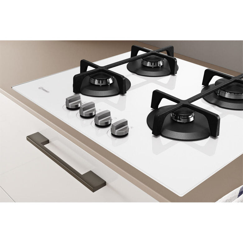 Indesit ING 61T/WH Bianco Da incasso 59 cm Gas 4 Fornello(i)