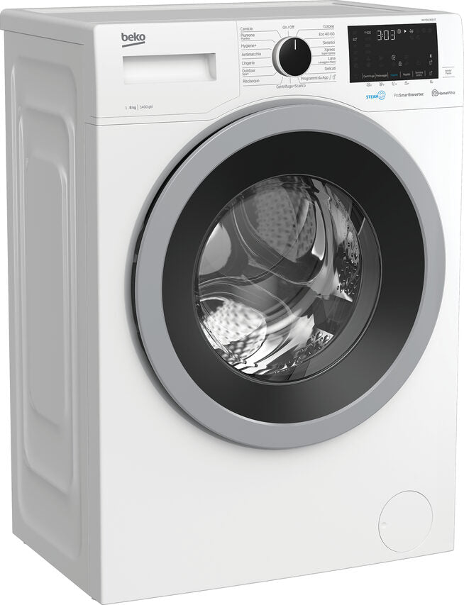 Beko Lavatrice a Vapore WUY81436SI-IT, 8 kg, 1400 giri/min