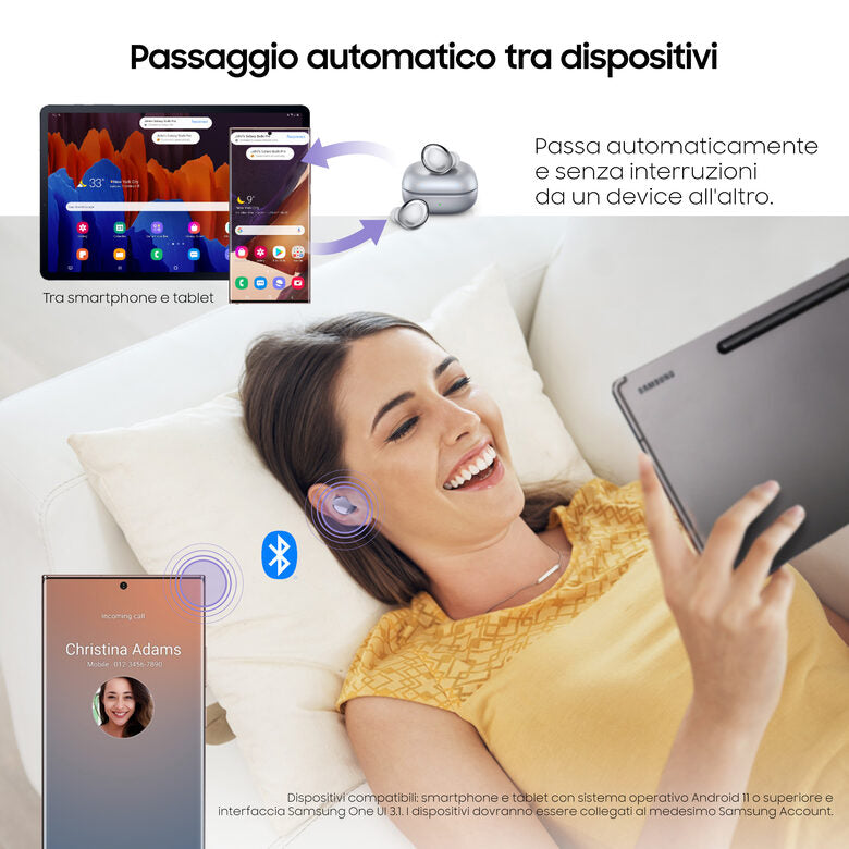 Samsung Cuffie Auricolari Wireless Galaxy Buds Pro Phantom Silver