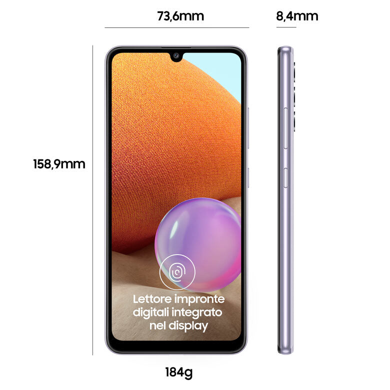 Samsung Galaxy A32 128GB Display 6.4” FHD+ Super AMOLED Awesome Violet