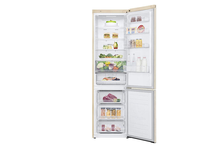 LG GBB62SEHMN frigorifero con congelatore Libera installazione 384 L E Beige, Sabbia