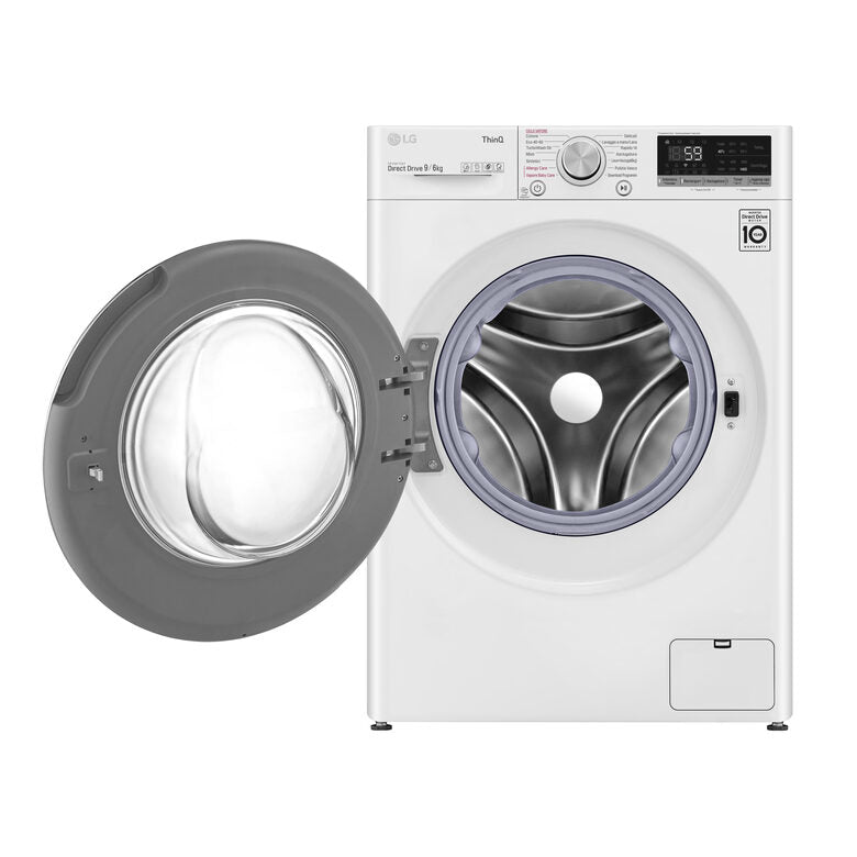 LG F4DV509H0E Lavasciuga Intelligente AIDD 9/6kg Vapore TurboWash 1400 Giri/min Carica frontale Classe E