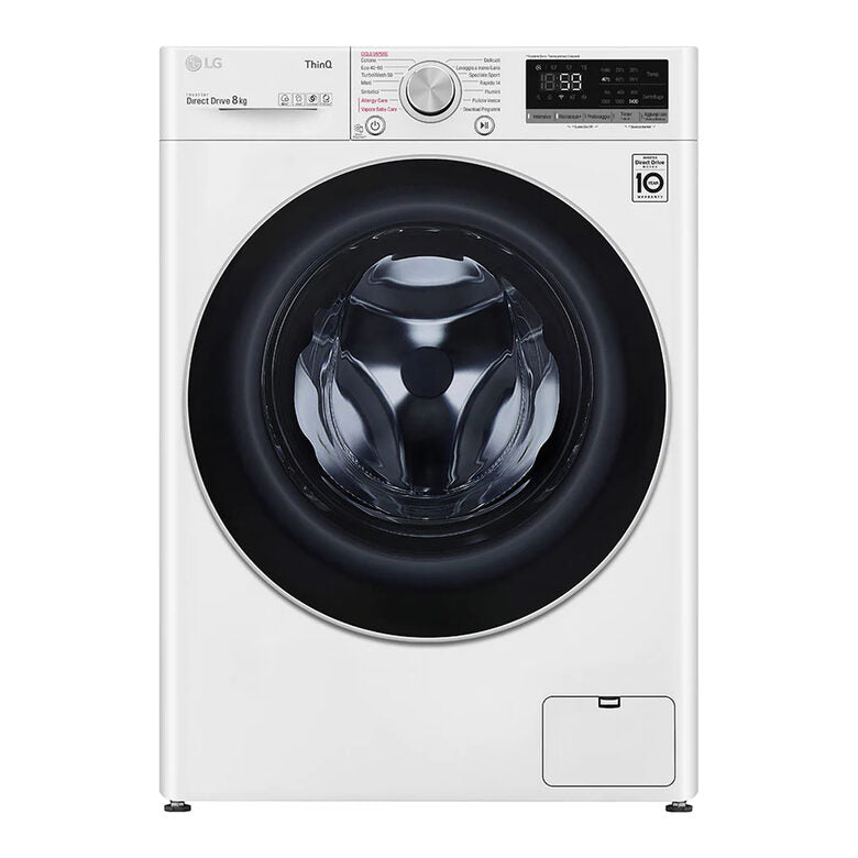 LG F4WV508S1E Lavatrice Intelligente AIDD 8kg Vapore TurboWash 1400 Giri/min Carica frontale Classe C