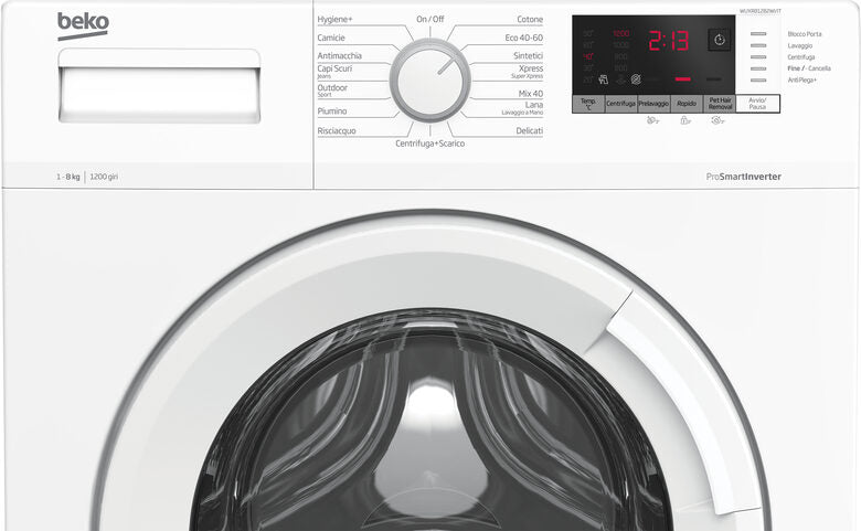 Beko WUXR81282WI/IT: Lavatrice 8kg, Classe A, 1200giri