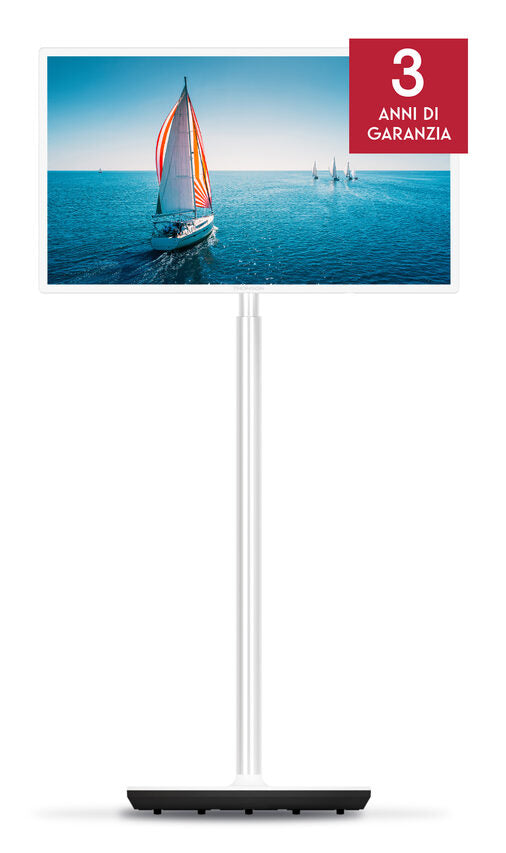 Thomson Go TV portatile 32 pollici bianco Smart TV Android batteria integrata 32HA4M44