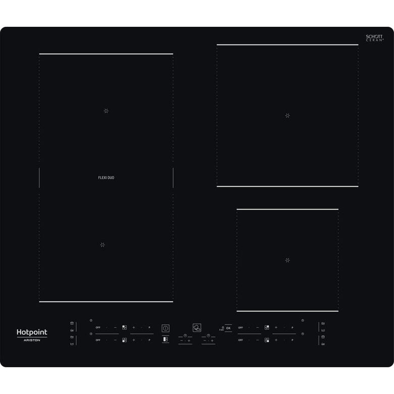 Hotpoint HB 3160C NE Nero Da incasso 59 cm Piano cottura a induzione 4 Fornello(i)