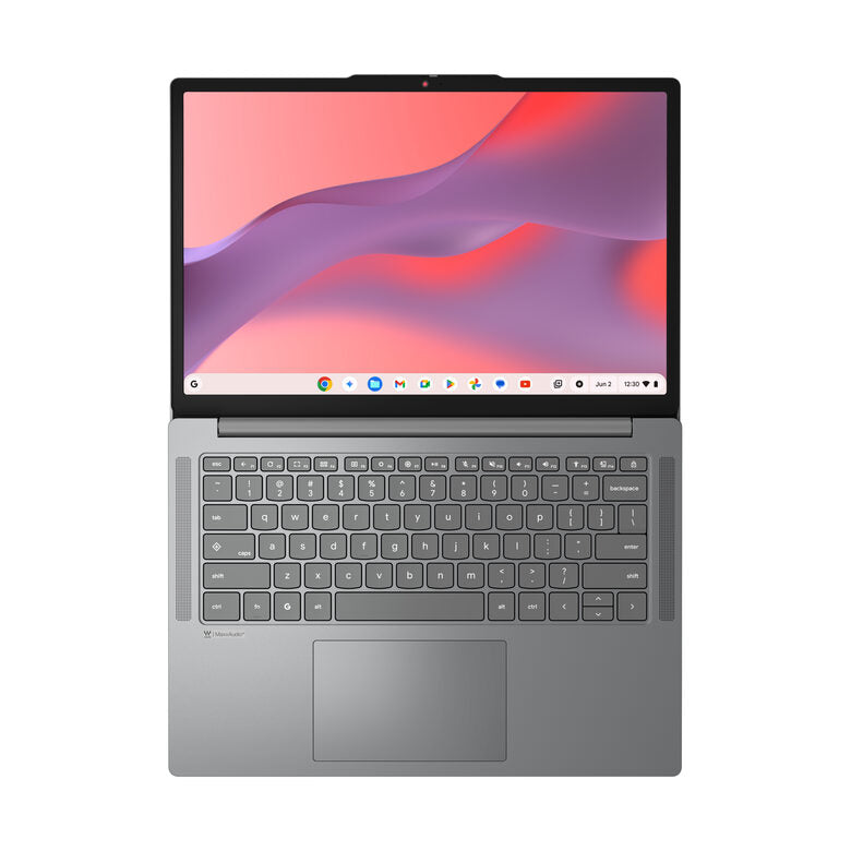 Lenovo Notebook Chromebook Display 14.0'' WUXGA (1920x1200) Processore INTEL N150 Memoria RAM 8GB Memoria SSD 128GB Scheda grafica Integrata Sistema Operativo CHROME OS  LUNA_GREY  Caricatore NON incluso