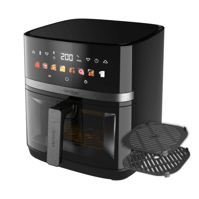 Cecotec Cecofry&Grill Duoheat 8000 Singolo 8 L Indipendente 2200 W Friggitrice ad aria calda Nero
