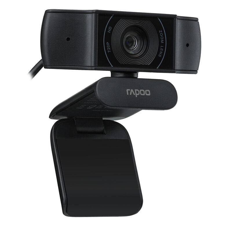 Rapoo XW170 Webcam HD 720p USB 2.0 con Microfono Integrato e Campo Visivo 80° Nera