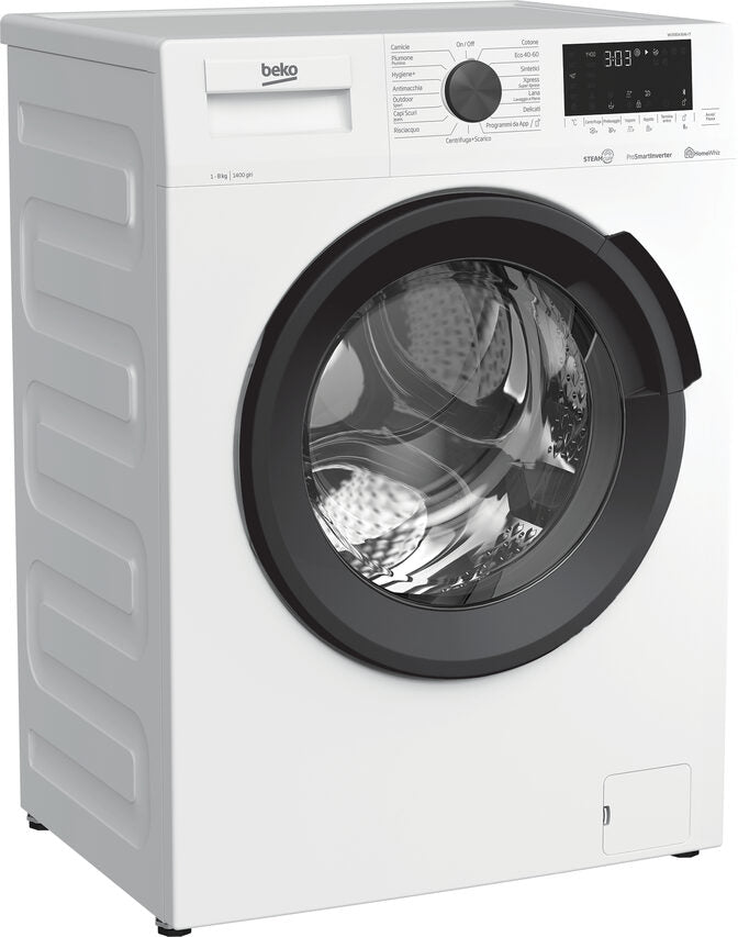 Beko Lavatrice a Vapore WUX81436AI-IT, 8 kg, 1400 giri/min