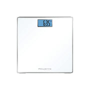 Rowenta Classic BS1501 , bilancia pesapersone elettronica, 31x31 cm, fino a 160 Kg con graduazione di precisione ogni 100g, spessore di 22 mm, batterie incluse, vetro temperato, bianco