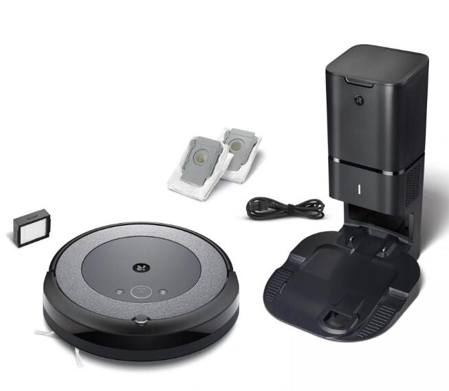 iRobot Roomba i3+ Aspirapolvere Robot Sacchetto per la polvere Nero, Grigio