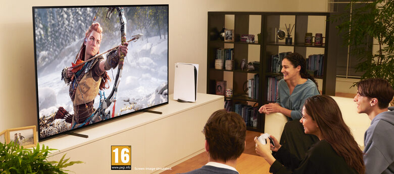 Sony BRAVIA XR-55A80J - Smart TV OLED 55 pollici, 4K ultra HD, HDR, con Google TV, Perfect for PlayStation™ 5 (Nero, Modello 2021)