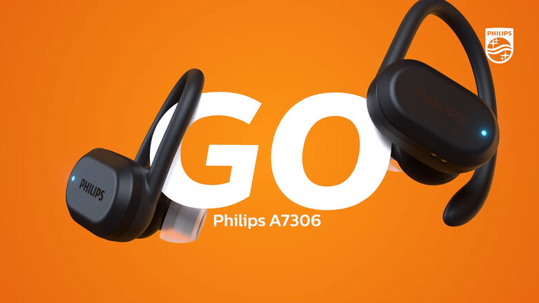 Philips 7600 series TAA7306BK/00 cuffia e auricolare Wireless A clip, In-ear Sport Bluetooth Nero