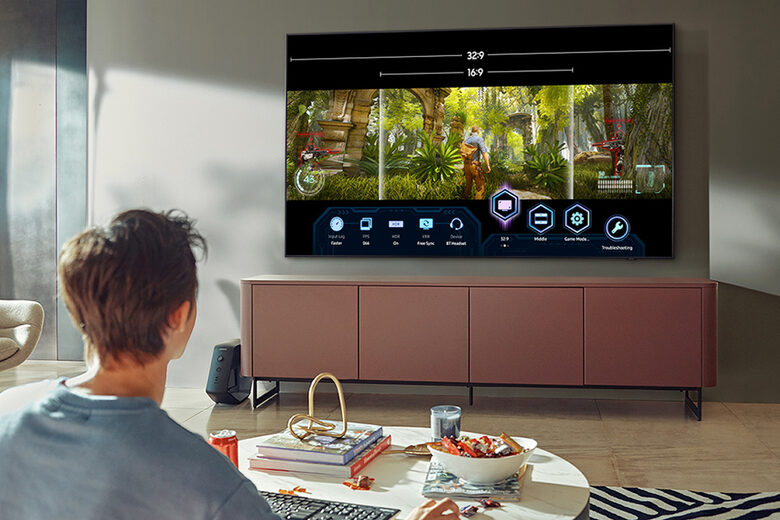 Samsung TV QLED 4K 65” QE65Q70A Smart TV Wi-Fi Titan Gray 2021