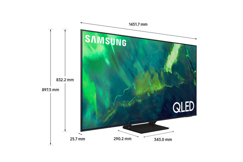 Samsung TV QLED 4K 65” QE65Q70A Smart TV Wi-Fi Titan Gray 2021
