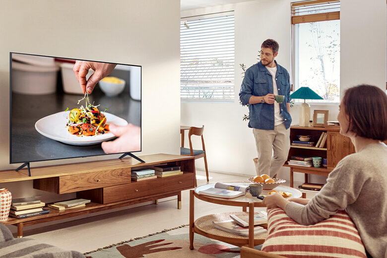 Samsung TV Crystal UHD 4K 43” UE43AU7170 Smart TV Wi-Fi Titan Gray 2021
