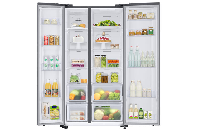 Samsung RS66A8101SL frigorifero side-by-side Incasso/libero E Acciaio inossidabile
