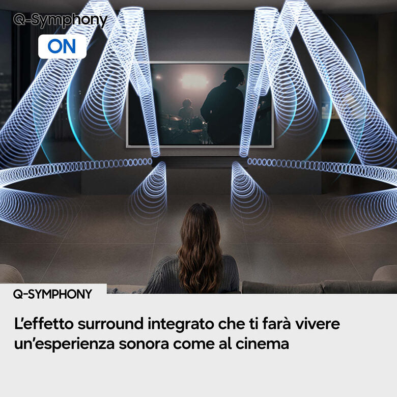 Samsung Soundbar HW-QS90H/XC, Audio 7.1.2 canali, potenza 330W, Active Voice Amplifier Pro, Bluetooth 5.3, Q-Symphony, Wireless Dolby Atmos, 2026