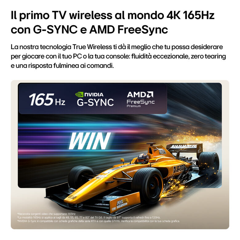 LG OLED evo AI Wallpaper TV 83'' W6 OLED83W69LA, 4K, spessore 9,9mm, True Wireless, Staffe filo muro SMART TV 2026