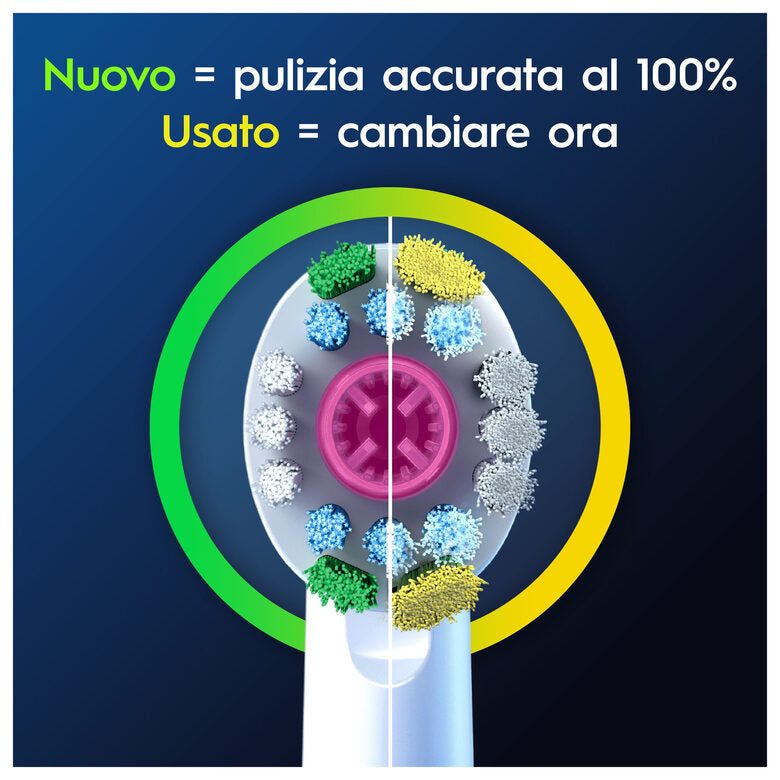 Oralb Power Ricambi Eb18-3 3d White 3 Pezzi