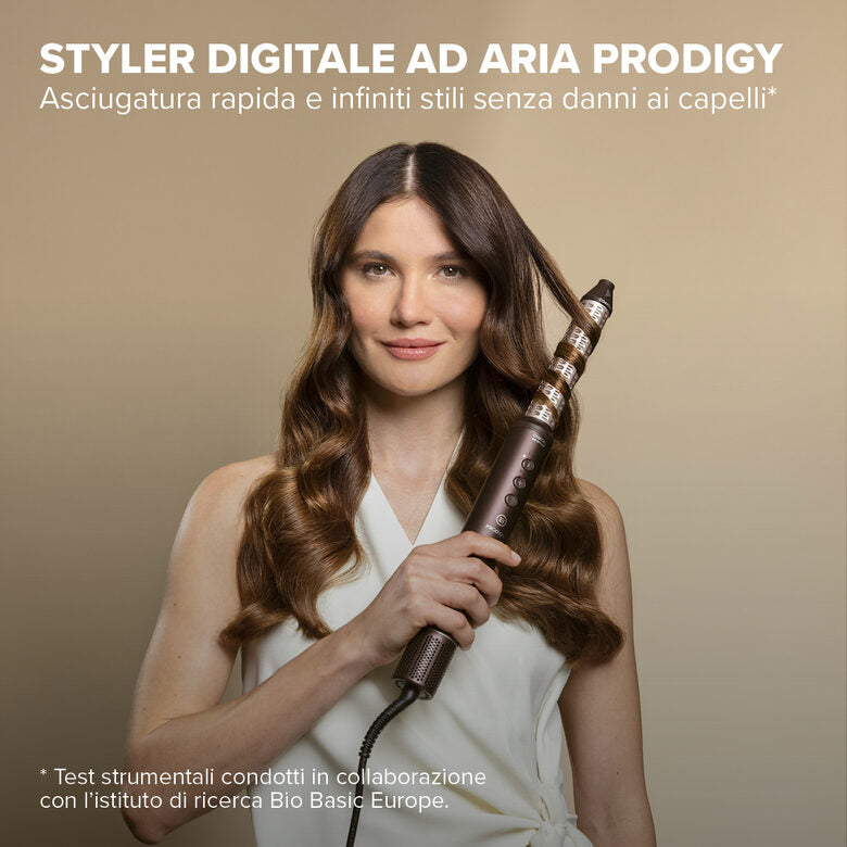 Bellissima Imetec Prodigy 11956 Styler Digitale ad Aria Calda 1200 W con 6 Accessori, Tecnologia Coanda e Ion Ceramic Hi-Pro
