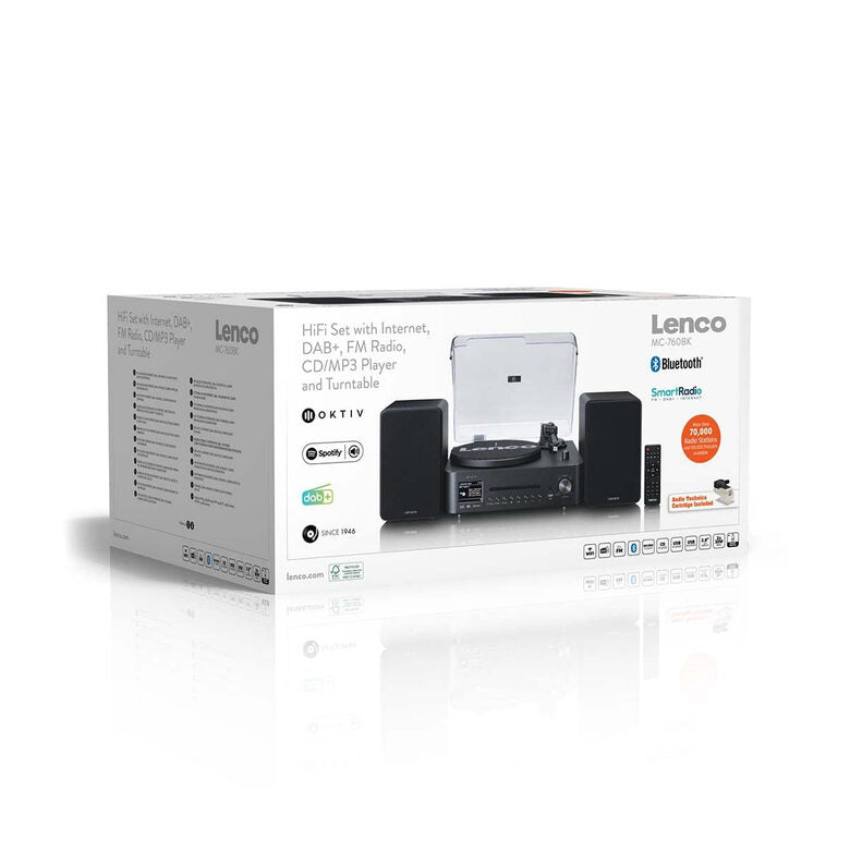 Lenco MC-760BK set audio da casa 60 W Nero