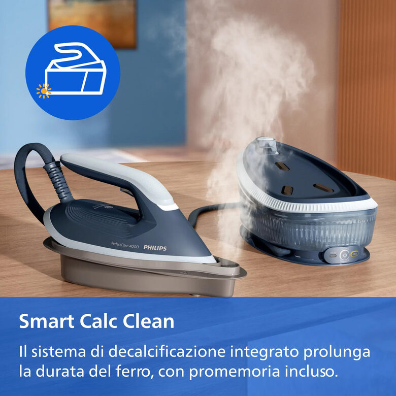 Philips PerfectCare Serie 4000 PSG4020/20 Ferro da Stiro con Caldaia 2400 W 6,5 Bar Serbatoio 1,7 L